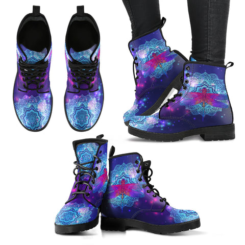 Spiritual Dragonfly Handcrafted Boots