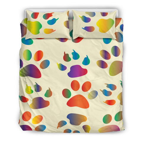 Dog Paw Bedding Set