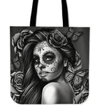 Calavera Tote Bag  Blue