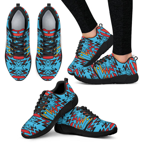 Turquoise Fire and Turquoises Sopo Athletic Sneakers