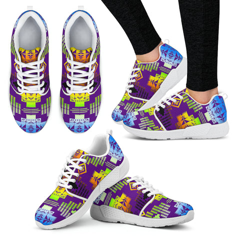 Purple Shades Sopo Athletic Sneakers White Sole