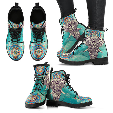 Elephant Mandala Handcrafted Boots