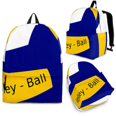 Volley Ball Blue/Yellow Backpack