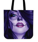 Calavera Tote Bag  Blue