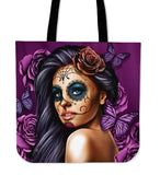 Calavera Tote Bag  Blue