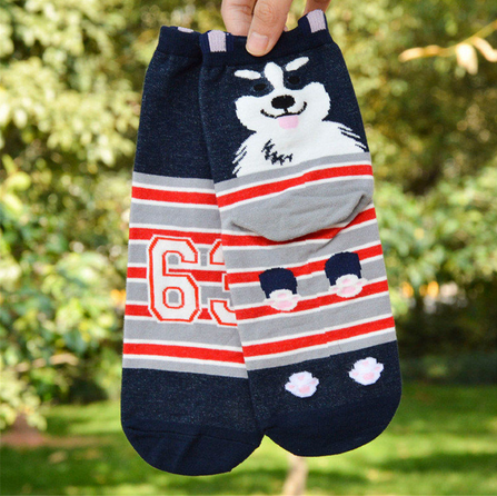 3D Women Cotton Dog Socks Offer