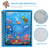Magical Book Water Coloring Books Drawing Cartoons Books with Doodle Pen  Painting Board Gift for Kids Early EducationToys