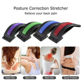 1PC Back Stretch Equipment Magic Stretcher Fitness Lumbar Massager Relaxation Spine Pain Relief Posture Corrector Drpshipping