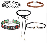 6 pcs. Set of Chokers and Necklaces for Women