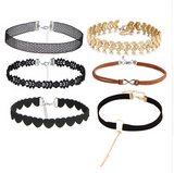 6 pcs. Set of Chokers and Necklaces for Women