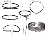 6 pcs. Set of Chokers and Necklaces for Women