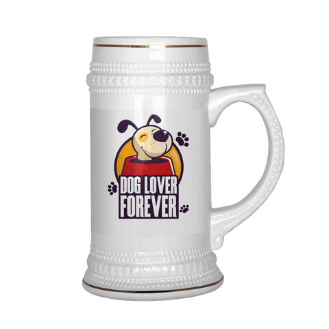 Dog Lover Forever Beer Stein