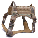 Tactical Dog Harness German Shepherd Pet Dog Harness Vest Nylon Bungee Dog Leash Harness For Small Large Dogs