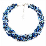 Bohemia Style Beads Twisted Handmade Choker