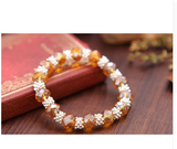 Bohemia Style Crystal Snow Silver Plated Bracelet Offer