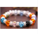 Bohemia Style Crystal Snow Silver Plated Bracelet Offer