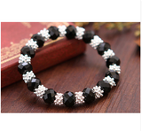 Bohemia Style Crystal Snow Silver Plated Bracelet Offer