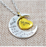 Family "I Love You To The Moon And Back" Silver Necklace Offer