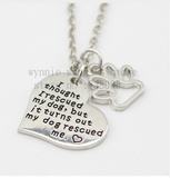 Pet Lover Dog Paw Pendant Necklace Offer