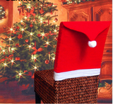 Santa Claus Red Hat Chair Back Covers Offer