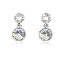 Genuine Crystal from Swarovski Elements Piercing Earrings