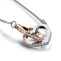 Mom to Daughter- Always- Interlocking Hearts Necklace