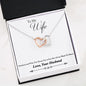 Husband to Wife-Heart-Interlocking Hearts Necklace