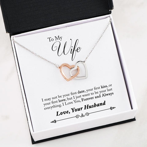 Husband to Wife -First- Interlocking Hearts Necklace