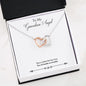 Remembrance-Guardian Angel- Interlocking Hearts Necklace