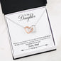 Dad to Daughter -Safe-Interlocking Hearts Necklace