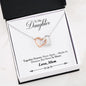 Mom to Daughter- Forever- Interlocking Hearts Necklace