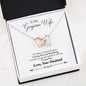 Husband to Wife-Last Breath- Interlocking Hearts Necklace