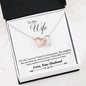 Husband to Wife-Complete-Interlocking Hearts Necklace