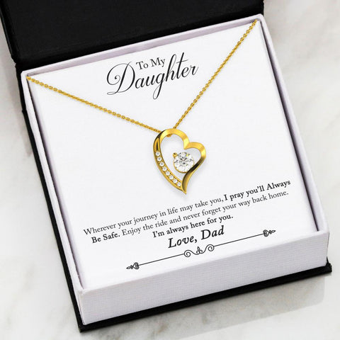 Dad to Daughter- Safe- Forever Love Necklace