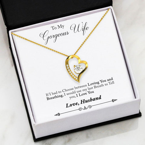 Husband to Wife-Last Breath- Forever Love Necklace