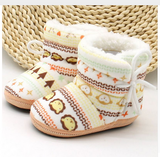 Kids Soft Bottom Striped Boots