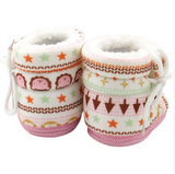 Kids Soft Bottom Striped Boots