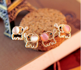 Lovely Baby Elephant Opal Stud Earrings Offer