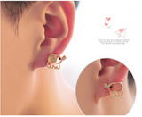 Lovely Baby Elephant Opal Stud Earrings