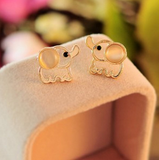 Lovely Baby Elephant Opal Stud Earrings Offer