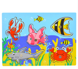 Baby Kid Wooden Magnetic Fishing Game & 3D Jigsaw Puzzle Offer
