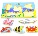 Baby Kid Wooden Magnetic Fishing Game & 3D Jigsaw Puzzle Offer