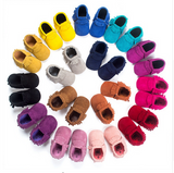 Suede Leather Newborn Baby Unisex Moccasins