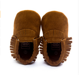 Suede Leather Newborn Baby Unisex Moccasins