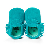 Suede Leather Newborn Baby Unisex Moccasins