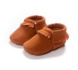 Suede Leather Newborn Baby Unisex Moccasins