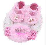 Baby Girl Shoes Headband Set