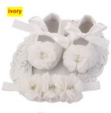 Baby Girl Shoes Headband Set