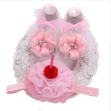 Baby Girl Shoes Headband Set