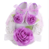 Baby Girl Shoes Headband Set